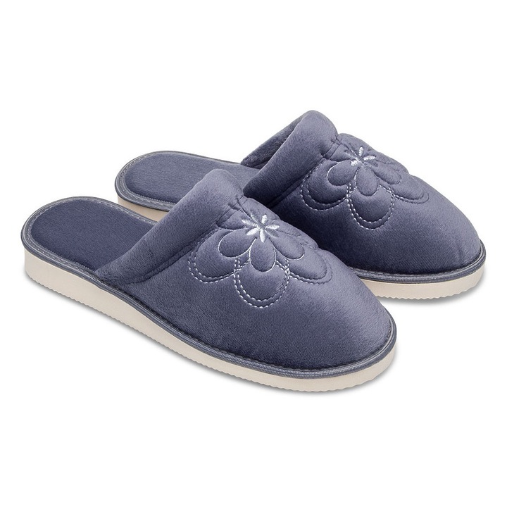 Papuci de Natural Style, bumbac, gri, Gri, 40