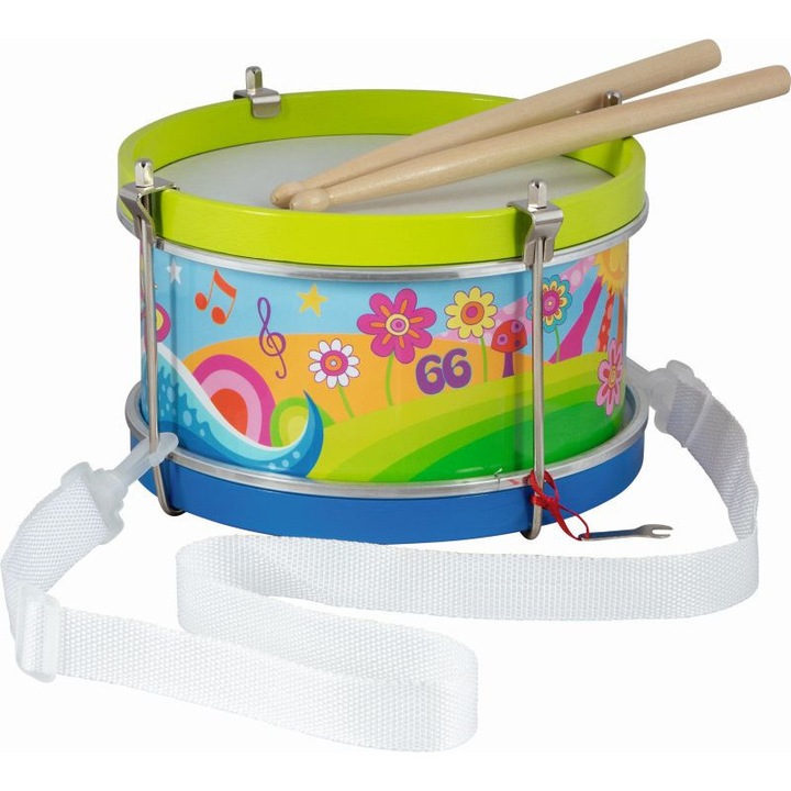 Goki virágos rét gyermekdobja dobverőkkel