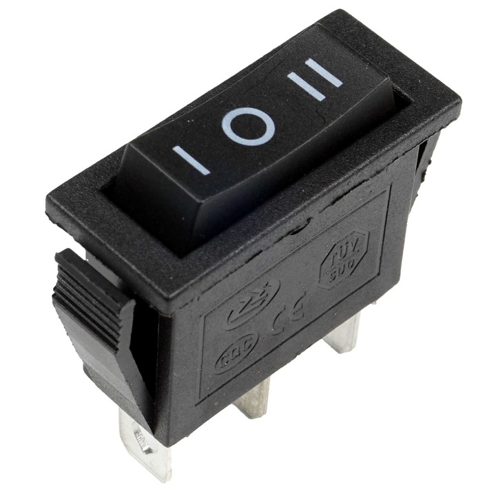 Comutator basculant Elektroweb KCD1-203 3 pozitii 250V, 30x18x14mm