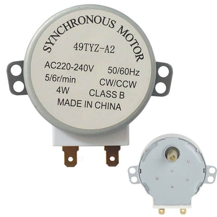 Motor sincron Elektroweb 49TYZ-A2 5/6rpm 230V, diametru 49mm, inaltime 17mm