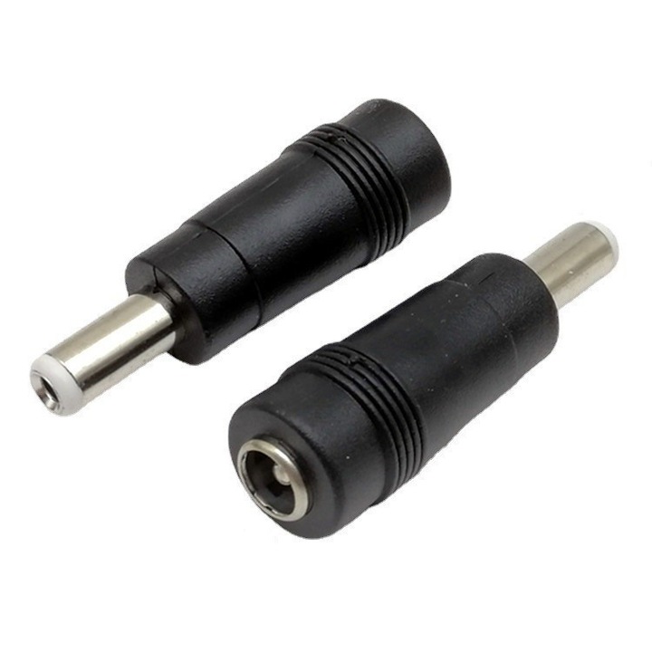 Adaptor priza DC 5.5/2.1 la priza DC 5.5/2.5, Elektroweb, 10A, 40mm