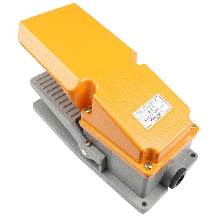 Comutator de pedală Elektroweb, 380V, 10A, metalic, 200x98x73mm