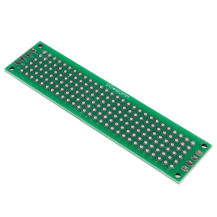Placa PCB Elektroweb 20x80mm, dublu-fata, 176 campuri
