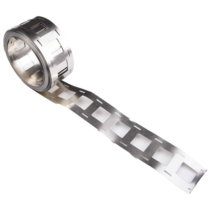 Banda dubla placata cu nichel Elektroweb 0, 15 mm x 25, 5 mm x 5 m, pentru sudarea celulelor 2P