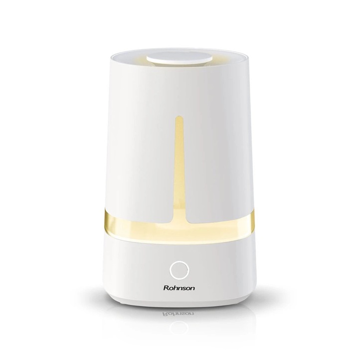 Овлажнител Rohnson R-9511, Резервоар 4 л, 3 нива на овлажняване, Система за добавяне на аромати, Бял