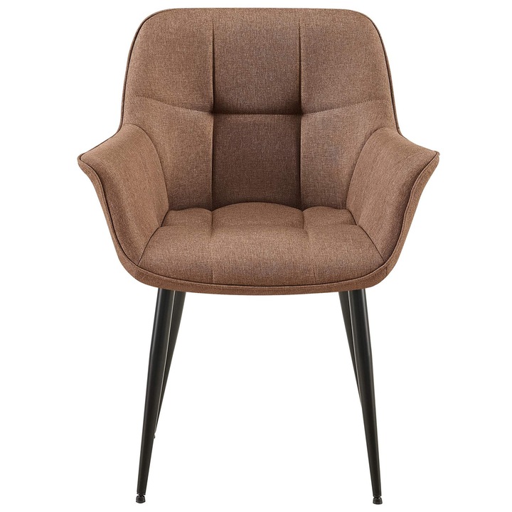 Scaun de sufragerie Roseville din material textil taupe