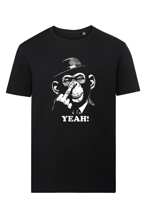 Tricou barbati YEAH, Negru