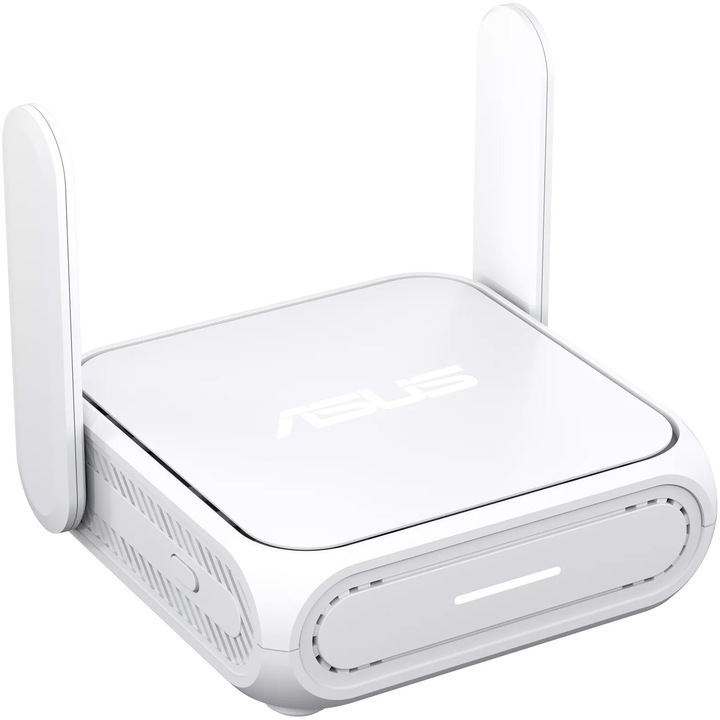 Рутер Travel Wireless ASUS RT-BE58 Go, BE3600, Dual-Band, Quad-Core 2.0GHz, 256MB/1GB Flash/RAM, 2.5G порт, AiProtection Classic, Adaptive QoS, VPN Fusion, IPTV, MU-MIMO, UTF-8 SSID, 4G и 5G мобилен тетъринг, AiMesh