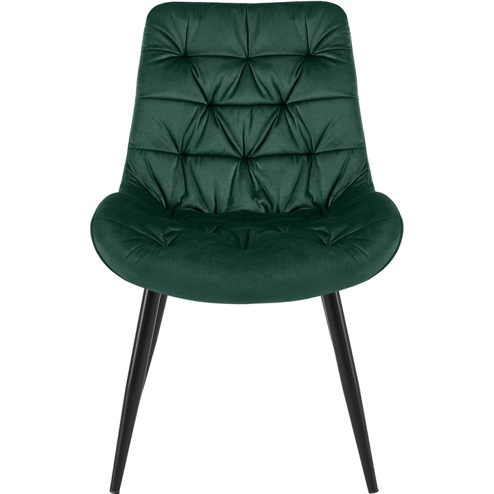 Scaun de masa Rossford catifea verde