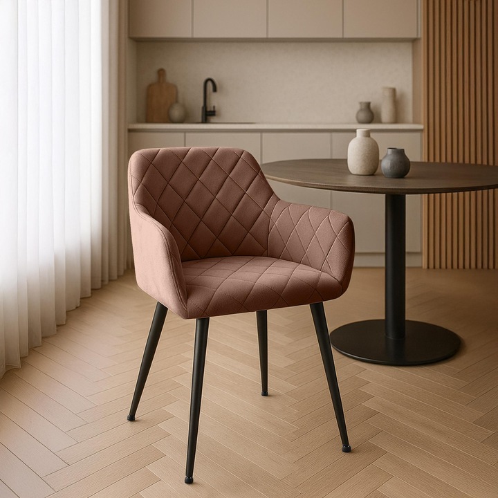 Scaun de masa Monett catifea B maro