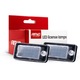 2 db LED rendszámtábla lámpa készlet, kompatibilis Audi A4, A3, A8, A6, S6, Q7, Art7301, Amio 04536