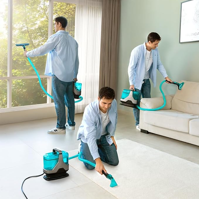 Curatator de covoare si aspirator Cecotec, 600 W, 15 kPa, 1300 ml