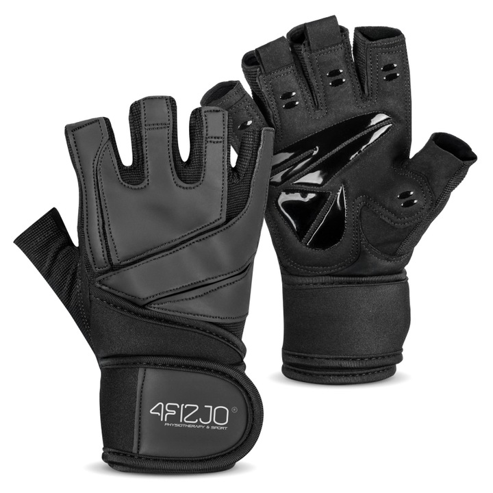 Mănuși sport, 4FIZJO, PRO, neopren, negru, mărime S