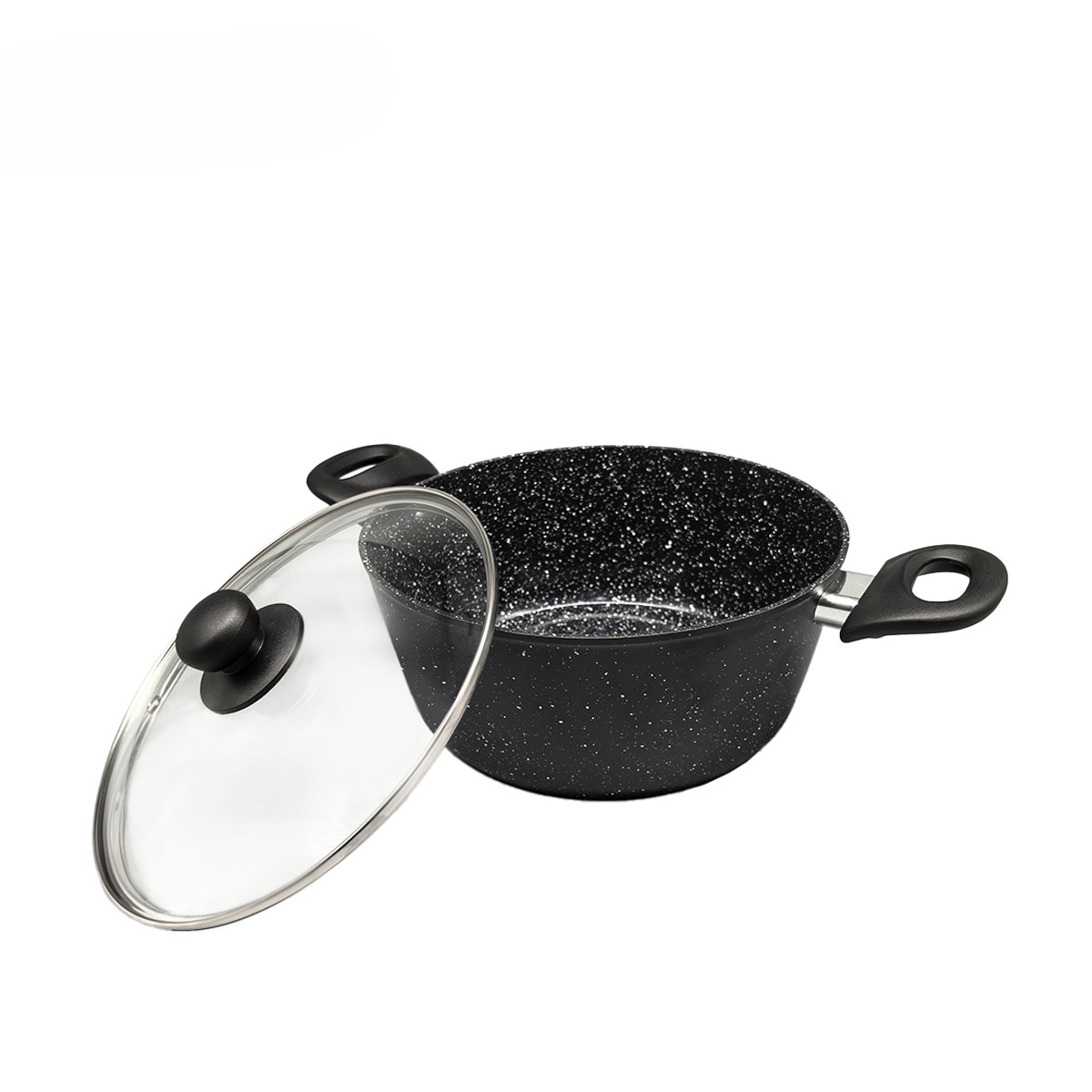 Oala cu capac Cooking by Heinner Onix, aluminiu forjat, 22 x 9 cm, 2.8 L