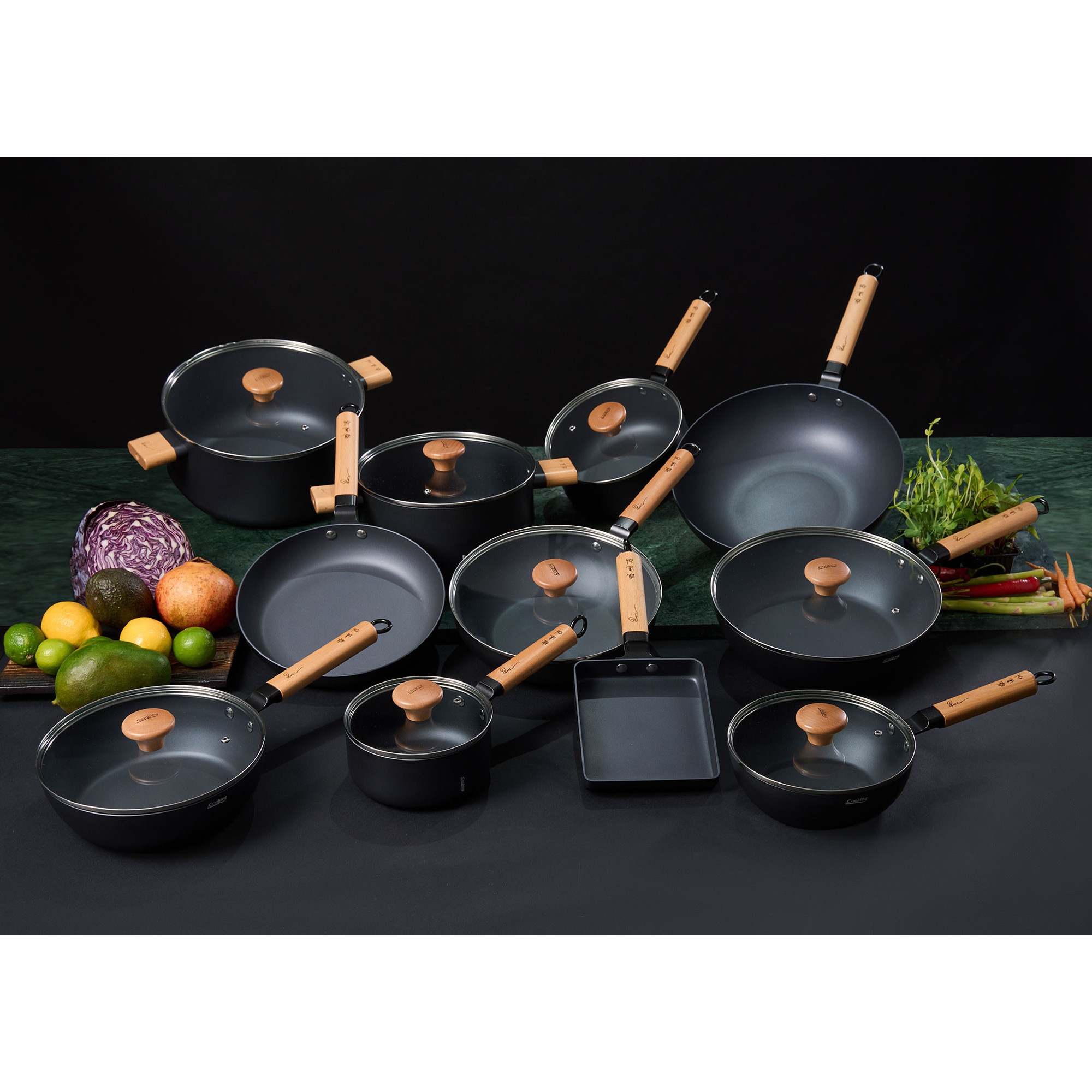 Tigaie wok cu capac Cooking by Heinner - Samurai Gourmet by Rikito
