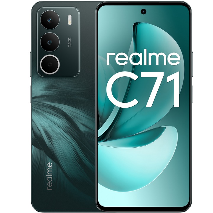Смартфон realme C71, Dual SIM, 256GB, 8GB RAM, Forest Owl