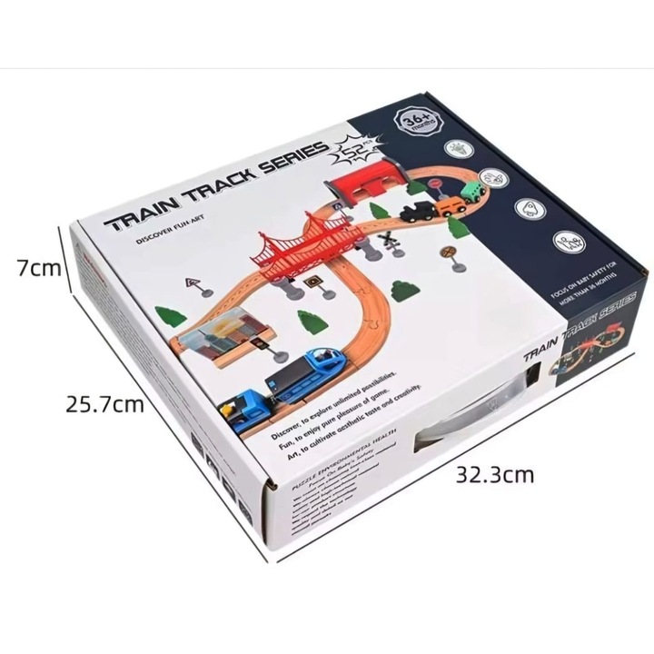 Circuit Trenulet magnetic lemn