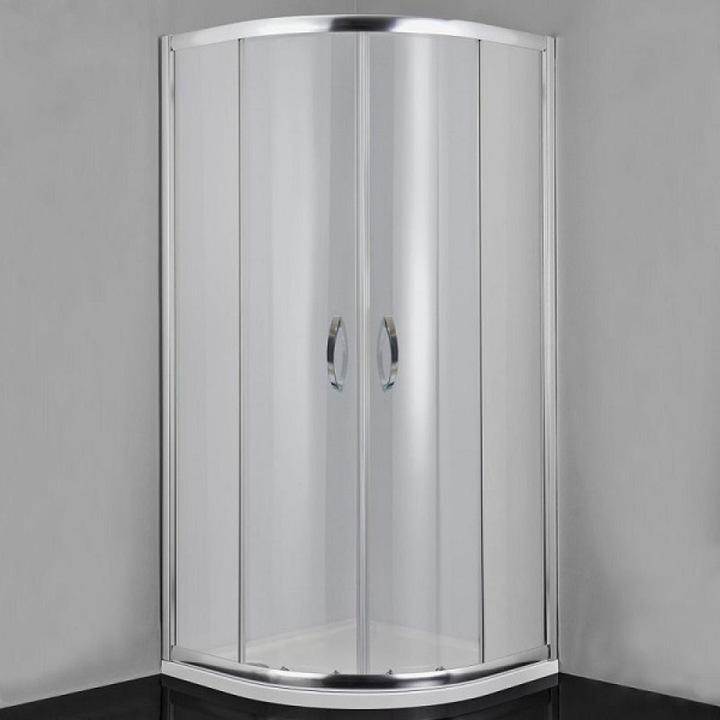 Душ кабина SANOTECHNIK M8080C, СЕРИЯ M, овална, 80х 80 x190 см., мат стъкло, хром