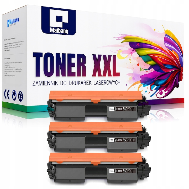 Set 3 Cartuse Imprimante Compatibila cu HP, LaserJet Pro M102a, M102w, M130a, M130fn, M130fw, M130nw, M130 MFP, M130fnwp, M132a, M132fn, M132fp, M132fw, M132nw, M132snw, M132sfnw, M134a
