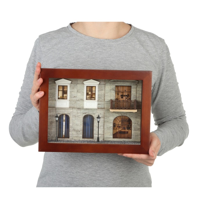 Set constructie caramizi Reducio! - mini-diorama "Apartamentul duplex", 110 piese reutilizabile