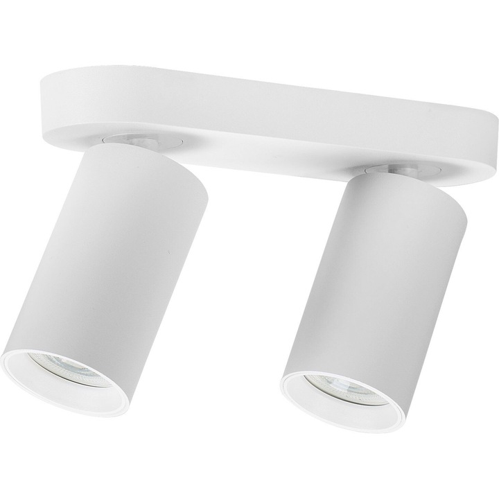 Плафониера спот Rabalux Yorli GU10 2x7W алуминий бял 135x220mm IP20