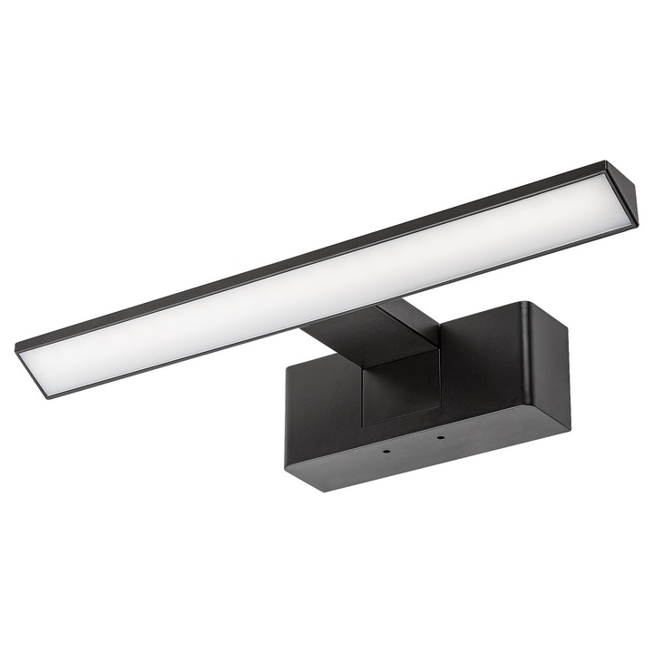 Aplica pentru baie Rabalux Loric LED 6W 375Lm 4000K plastic negru 300mm IP44