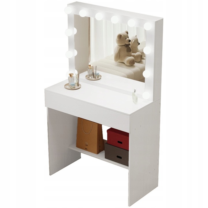 Masa de machiaj cu oglinda LED Modern Loft Glamour