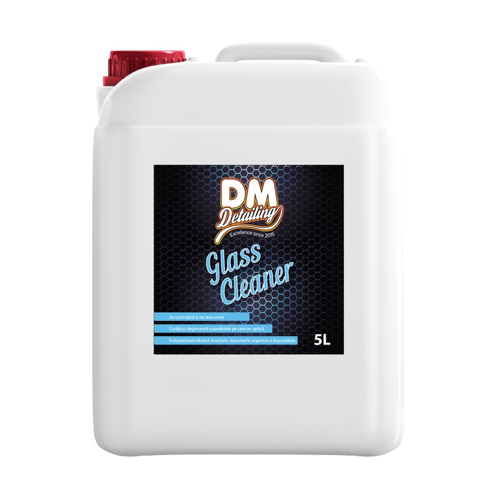 Solutie Curatare Geamuri, Parbriz, Sticla, DM Detailing, Glass Cleaner 5L