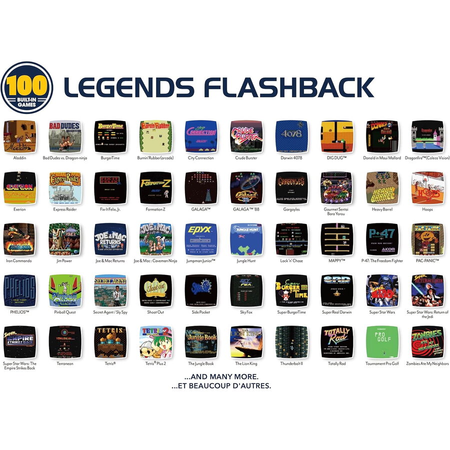 Consola Retro Atari Flashback Legends, HDMI, 100 jocuri, Negru