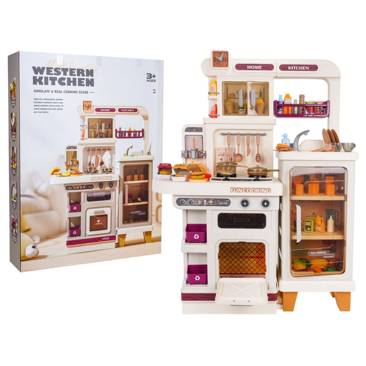 Bucătărie cu Lumini, Ramiz, Sunet și Funcție de Abur + Accesorii