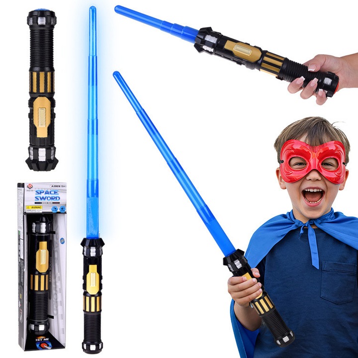 Kihúzható Fénykard – Fény- és Hanghatásokkal - kék