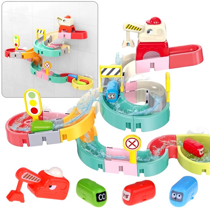 Kreatív fürdős autópálya építő készlet