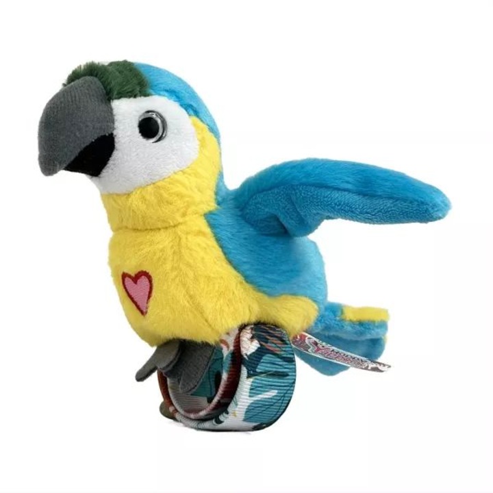 Jucărie pluș Happy Yappers, Jay At Play, papagal albastru, interactiv, reîncărcabil, 18+ luni