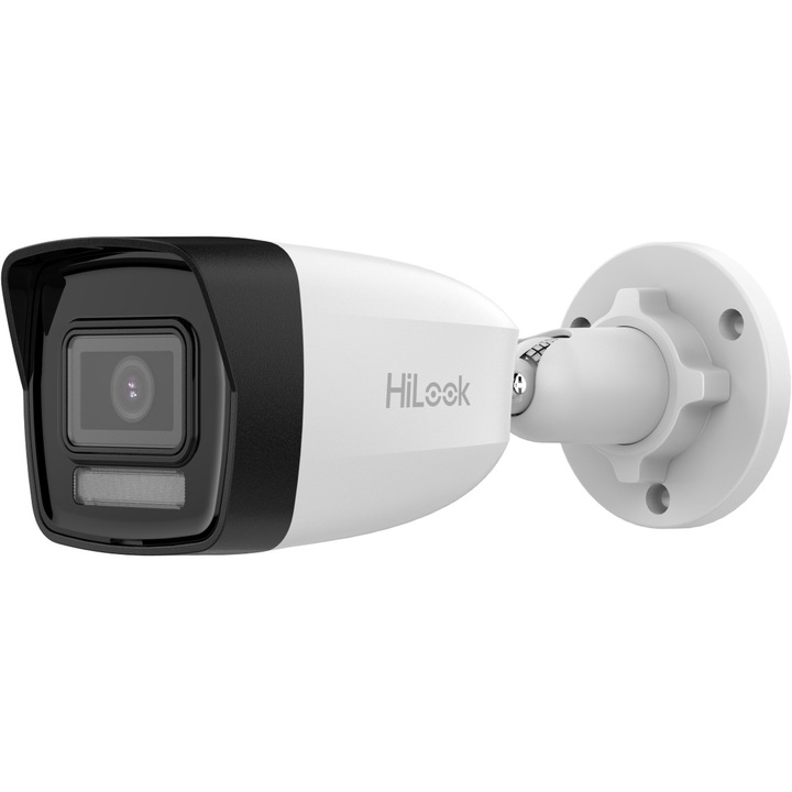 IP камера за наблюдение Hikvision HiLook IPC-B180HA-LU(4mm), 8MP 4K, двойно осветление 30м, 4мм, микрофон, PoE, IP67