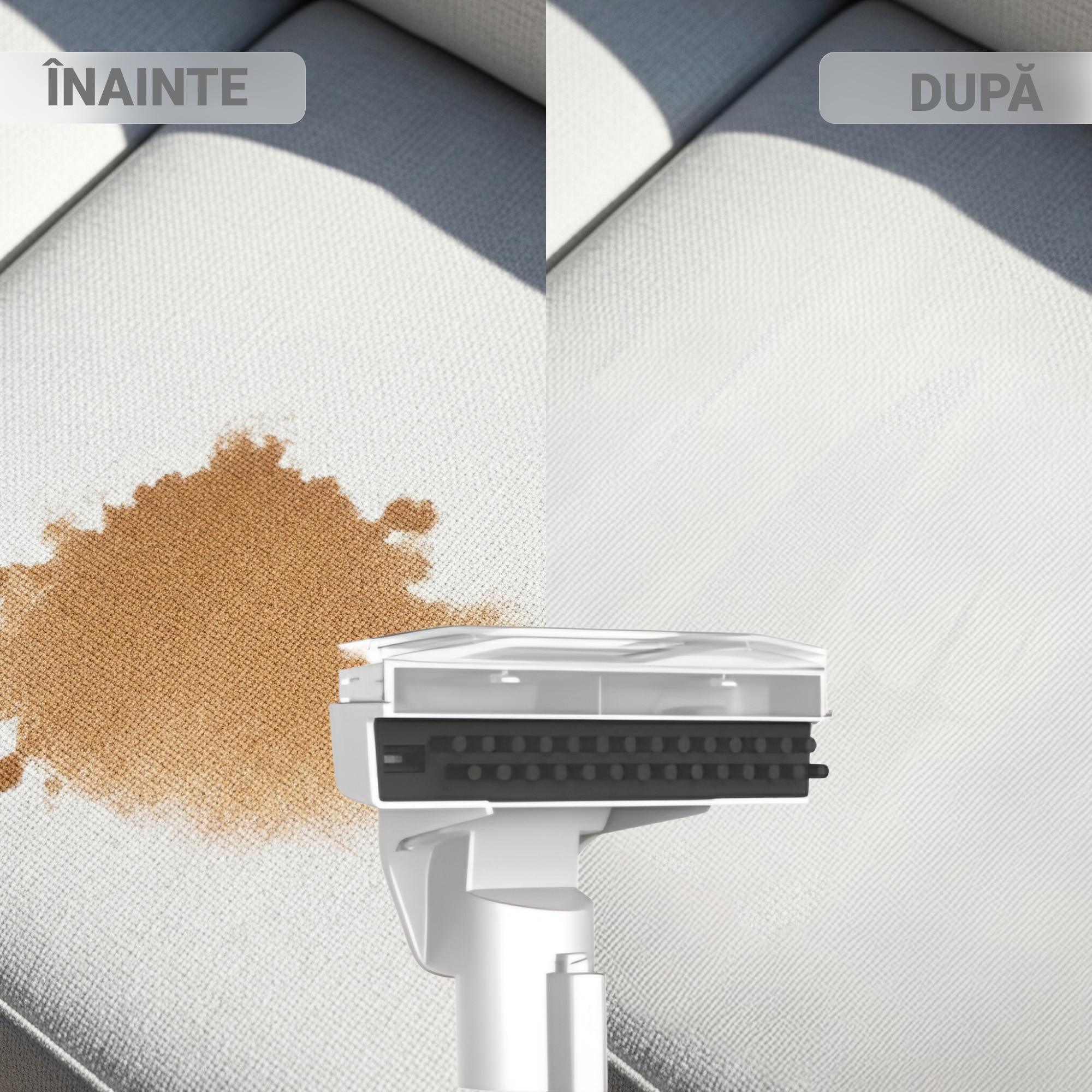 Aspirator Cu Spalare 3 In 1, SeveShop® C3 Teendow, Aspirator Cu Extractie Pentru Tapiterii Si Covor, Putere 450W, Aspirator Cu Rezervor Dublu 1L + 0.5L, Putere De Aspirare 12000Pa, Motor Cu Perii, Zgomot ≤80dB, Compact, Portabil, Ideal Auto, Canapea, Gri