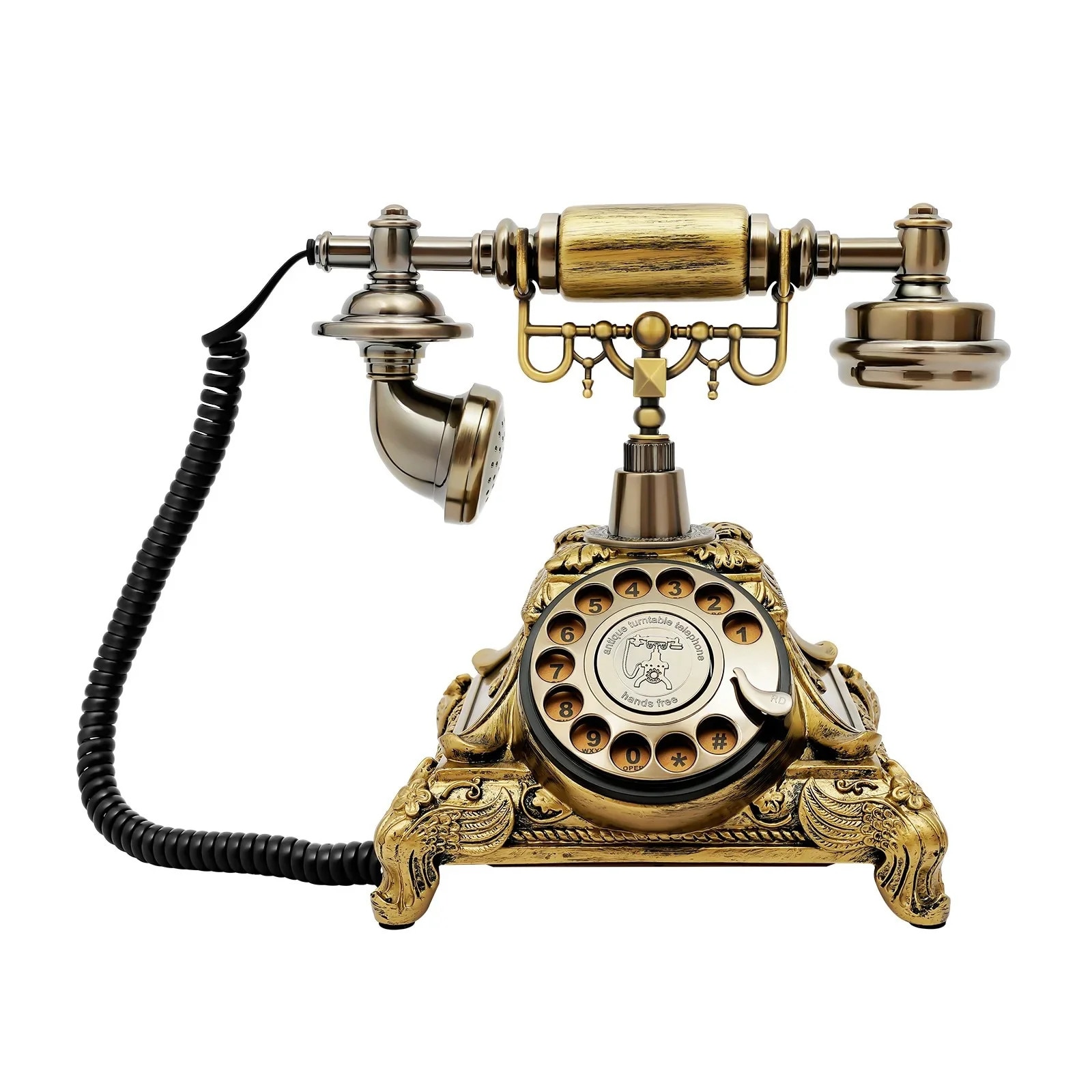 Telefon vintage, Mmgoqqt, Aliaj, Negru - eMAG.ro