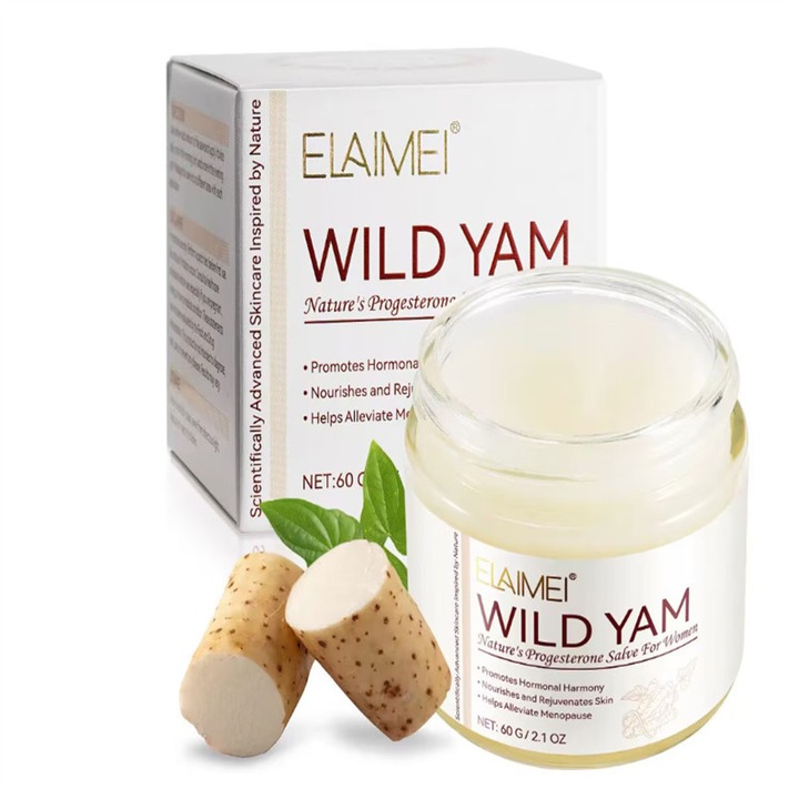 Balsam de corp, Elaimei, Crema Premium cu Progesteron 100% Natural, 60 g, utilizare pentru menstruatie si menopauza