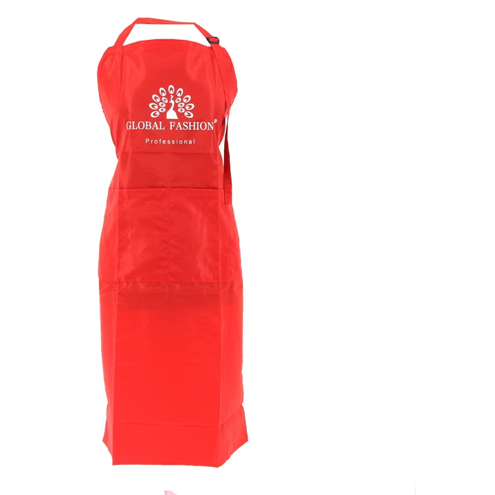Sort pentru frizeri Global Fashion, culoare rosie