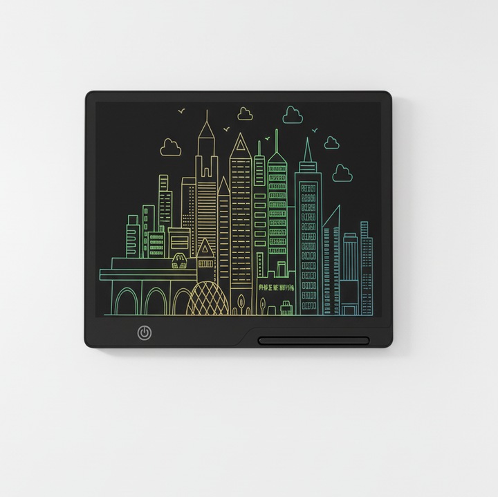 Tableta LCD reincarcabila 16 inch, model LCD-1605, design subtire, prietenoasa cu ochii, pentru notite si desene