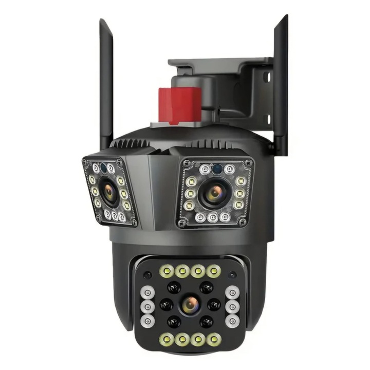 Cameră de Supraveghere Exterior T, 4MP, 5X Zoom, Noaptea Color, Wi-Fi, Set