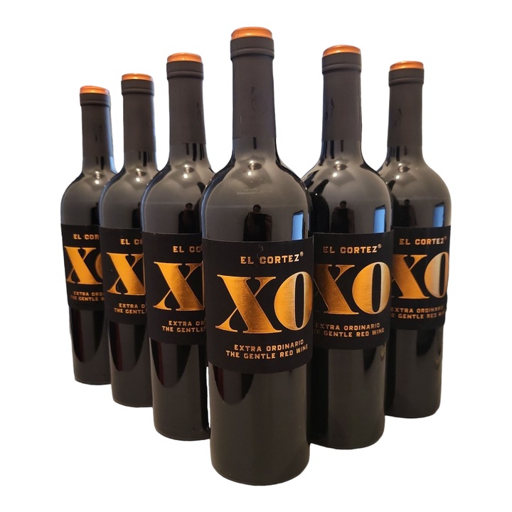 Set 6 x Vin Rosu El Cortez Primitivo XO, Sec, 0.75l