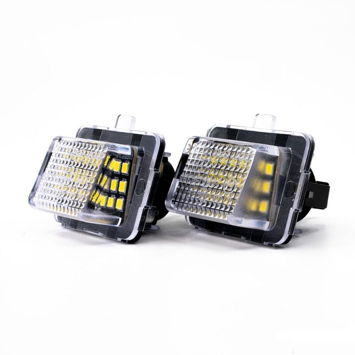 Set 2 bucati lampa numar LED, compatibil Mercedes Clas C, E, CL, CLS, S, SLK, AMIO 04547, 7205