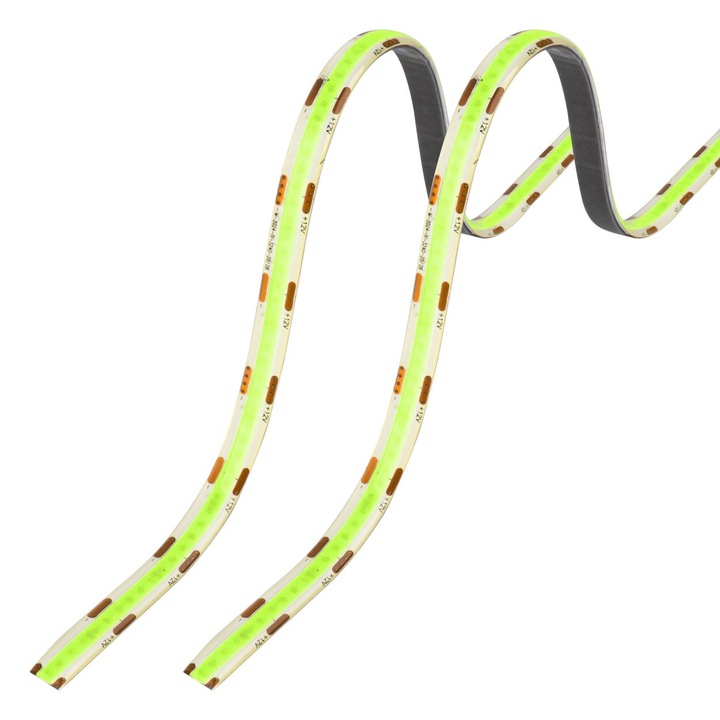 Комплект гъвкави LED ленти за автомобил, 12V, 2x30CM, зелени