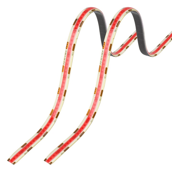 Комплект гъвкави LED ленти за кола, 12V, 2x30CM, розови