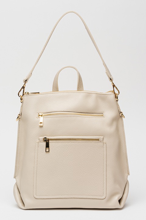 Massimo Castelli, Кожена раница с допълнителна презрамка, Светло бежово