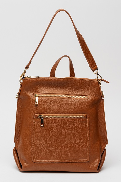 Massimo Castelli, Rucsac de piele cu bareta suplimentara, Maro scortisoara