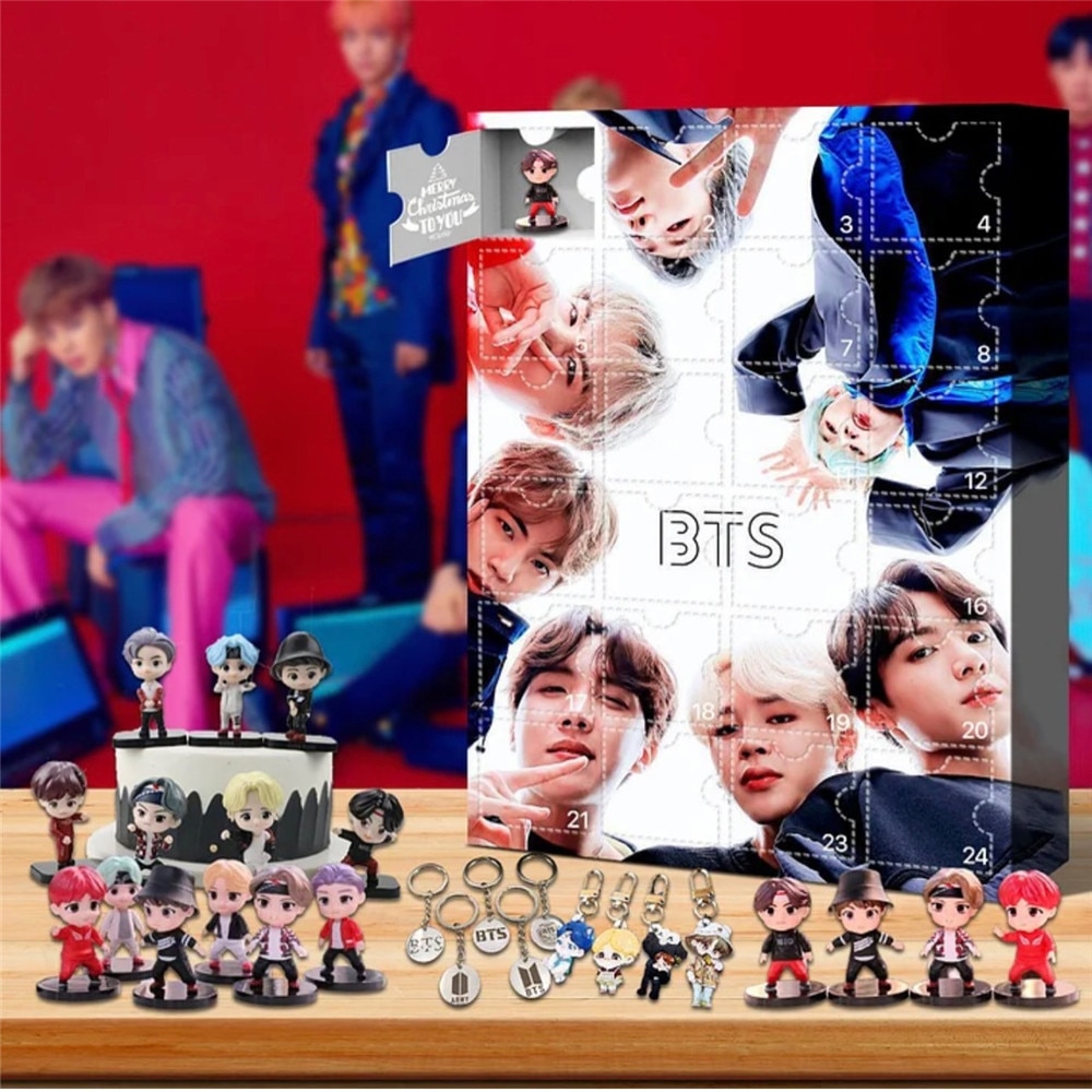 Calendar Advent BTS 2025, 24 zile, set cadou pentru copii