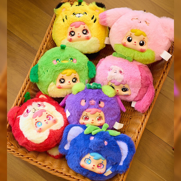 Jucarie de plus Mini Iepuras Norocos, set, 30x20cm, multicolor