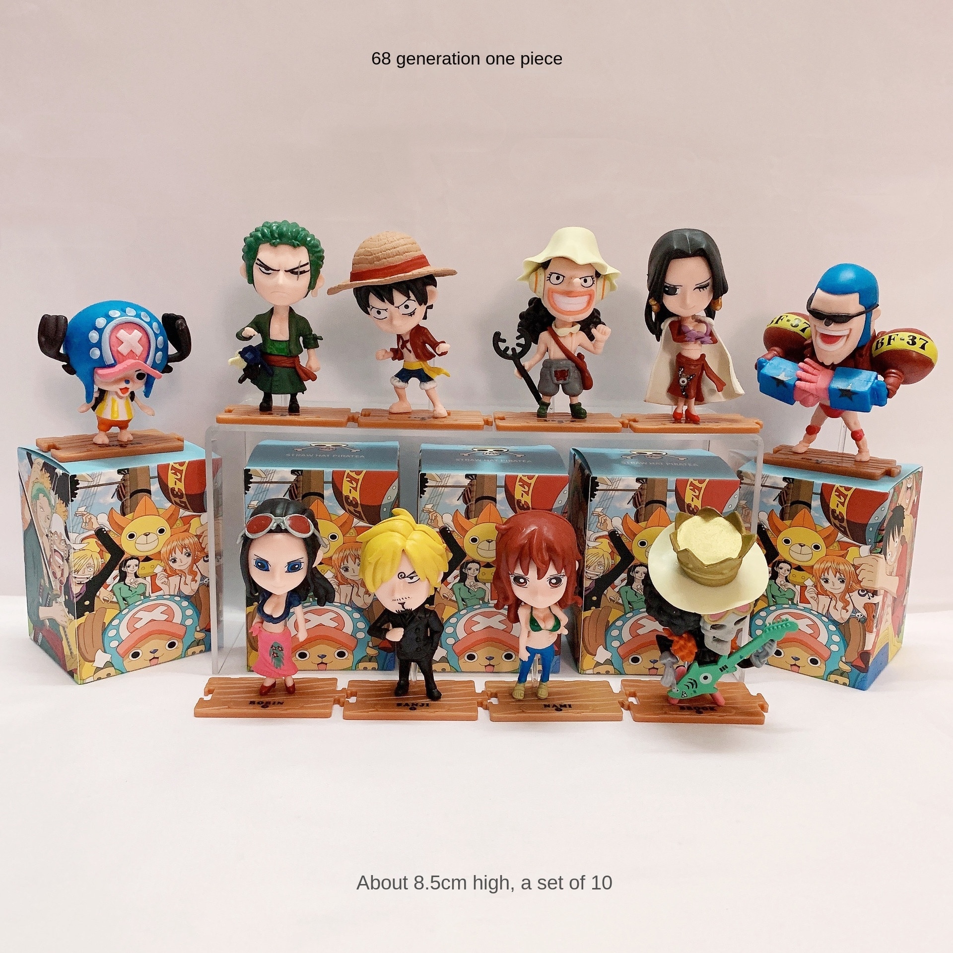 Set figurine One Piece, 68 modele, multicolor, PVC - eMAG.ro