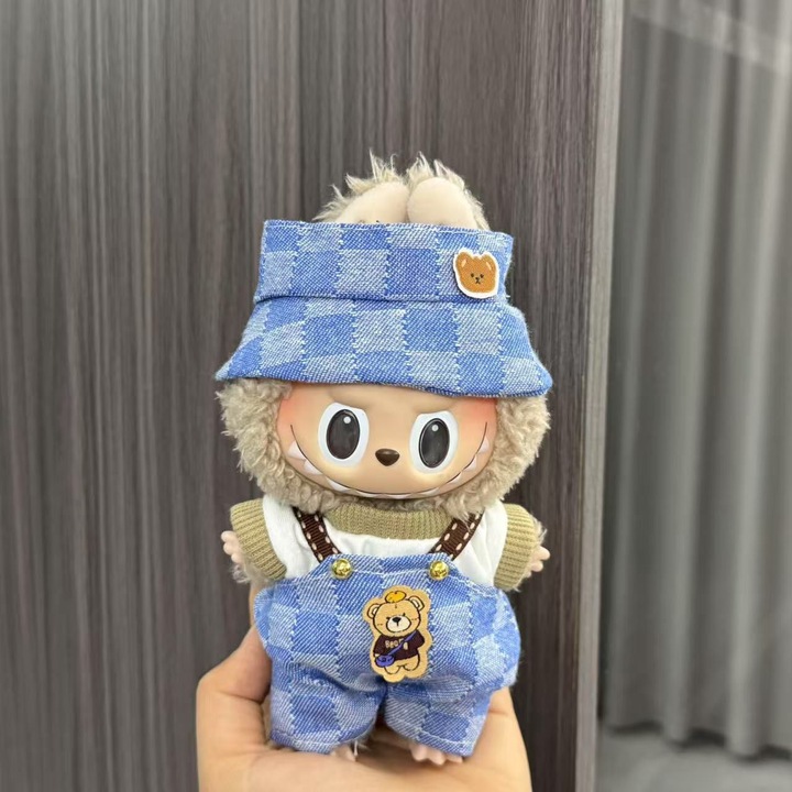 Labubu babaruhák szett, első és második generációs, kék